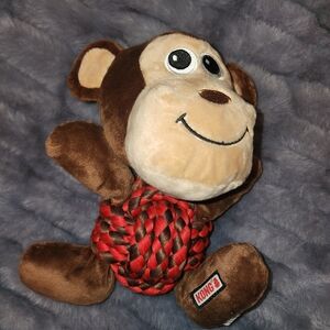 KONG Brown and Red Monkey Dog Toy